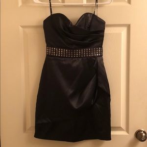 Black mini dress